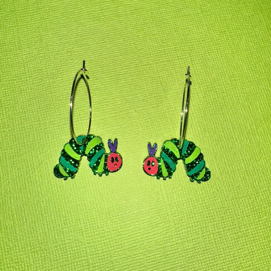 Hungry Caterpillar Hoop Earrings