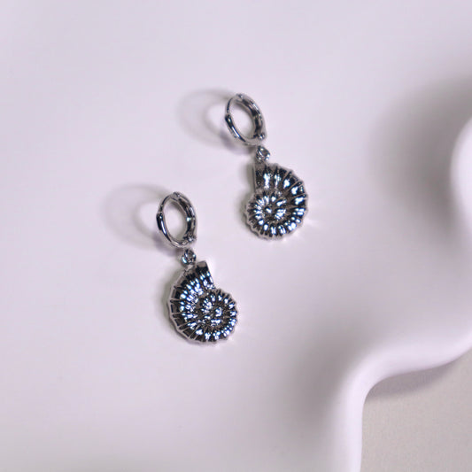 Ammonite Shell Huggies